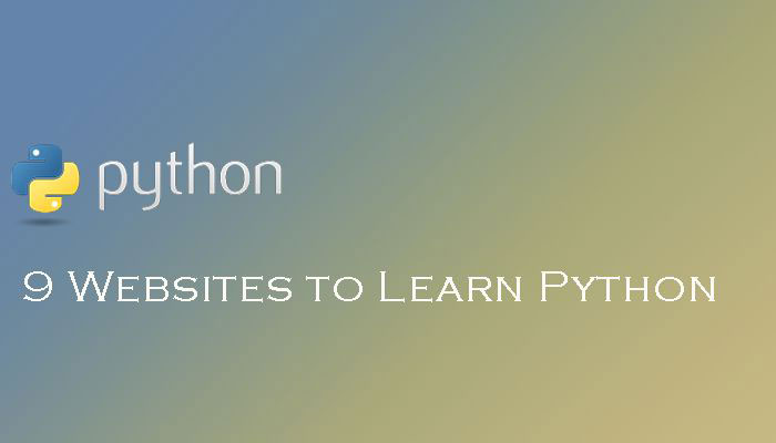 9 websites to learn python